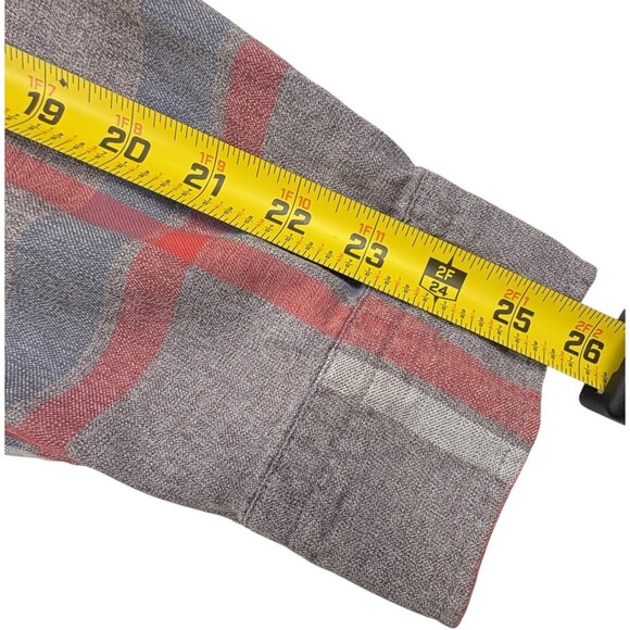 Banana Republic Luxe Flannel Plaid Camden Holiday Button Down Shirt Soft XXL - Picture 10 of 15